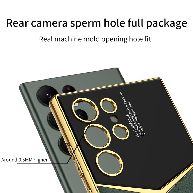 For Samsung Galaxy S24 Ultra 5G GKK Plating Soft TPU + Leather Full Coverage Phone Case without Pen(Black) - free shipping - PMC TechLife - Order now!