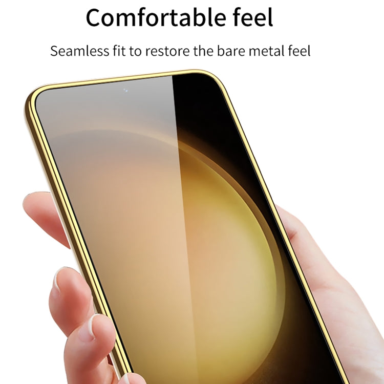 For Samsung Galaxy S24 5G GKK Plating Soft TPU + Leather Full Coverage Phone Case without Pen(White) - Galaxy S24 5G Cases by GKK | Online Shopping South Africa | PMC TechLife | Buy Now Pay Later Mobicred