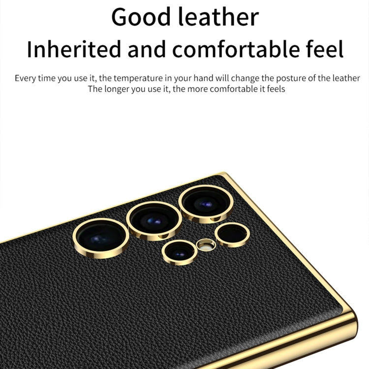 For Samsung Galaxy S24 Ultra 5G GKK Plating TPU + Leather Full Coverage Phone Case(Black) - Galaxy S24 Ultra 5G Cases by GKK | Online Shopping South Africa | PMC TechLife | Buy Now Pay Later Mobicred