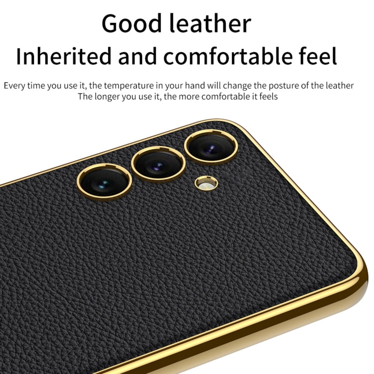 For Samsung Galaxy S24 5G GKK Plating TPU + Leather Full Coverage Phone Case(Black) - Galaxy S24 5G Cases by GKK | Online Shopping South Africa | PMC TechLife | Buy Now Pay Later Mobicred