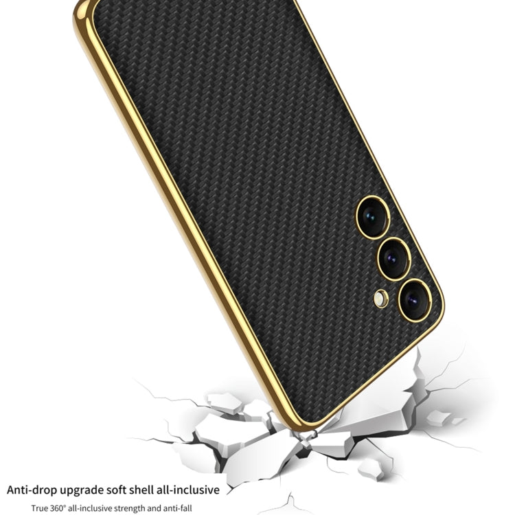 For Samsung Galaxy S24 5G GKK Plating TPU + Leather Full Coverage Phone Case(Black) - Galaxy S24 5G Cases by GKK | Online Shopping South Africa | PMC TechLife | Buy Now Pay Later Mobicred