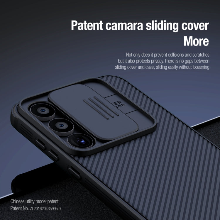 For Samsung Galaxy A55 NILLKIN Black Mirror Pro Series Camshield PC Phone Case(Blue) - free shipping - PMC TechLife - Order now!