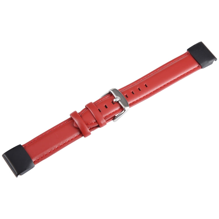 Compatible with Garmin Fenix 7 22mm Plain Weave Genuine Leather Watch Band(Red) - free shipping - PMC TechLife - Order now!