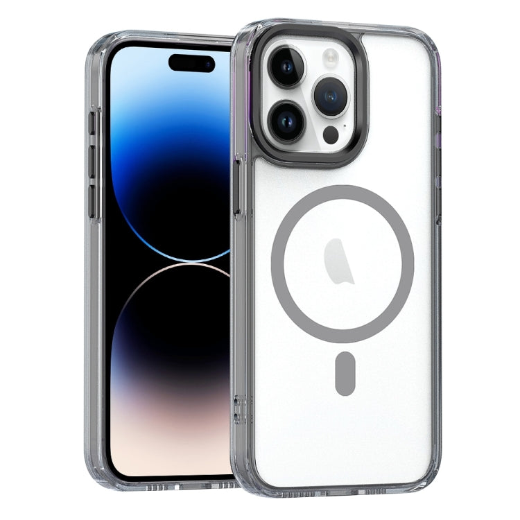 For iPhone 14 Pro MagSafe Magnetic Clear Phone Case(Black) - free shipping - PMC TechLife - Order now!