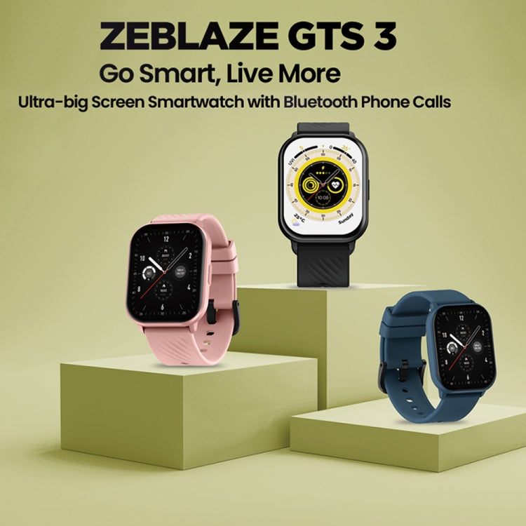 Zeblaze GTS 3 2.03 inch IP68 Waterproof Smart Bluetooth Call Watch(Blue) - Smart Watches by Zeblaze | Online Shopping South Africa | PMC TechLife | Buy Now Pay Later Mobicred