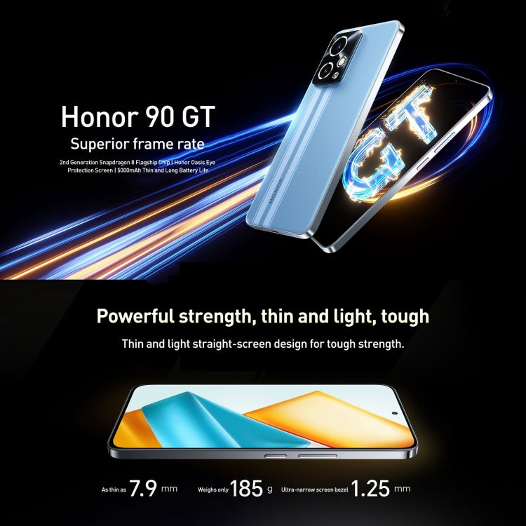 Honor 90 GT, 16GB+256GB , 6.7 inch Magic OS 7.2 Snapdragon 8 Gen 2 Octa Core, Network: 5G, OTG, NFC, Support Google Play(Blue) - Honor by Huawei | Online Shopping South Africa | PMC Jewellery | Buy Now Pay Later Mobicred