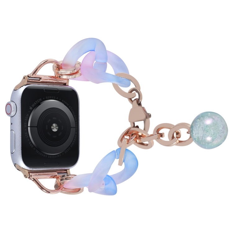 For Apple Watch Ultra 2 49mm Gradient Resin Chain Watch Band(Blue) - free shipping - PMC TechLife - Order now!