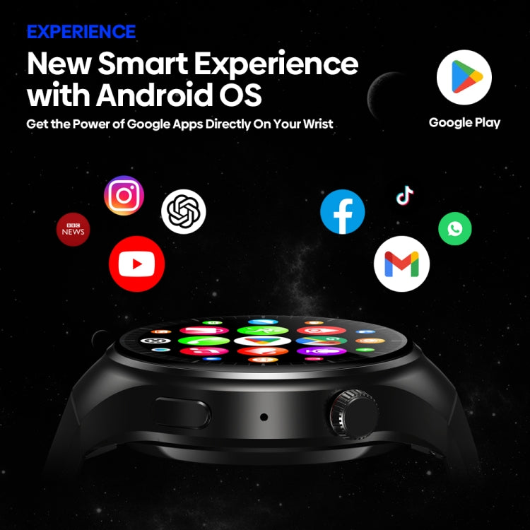 Zeblaze Thor Ultra 1.43 inch AMOLED Screen Android Smart Watch, Silicone Strap(Black) - free shipping - PMC TechLife - Order now!