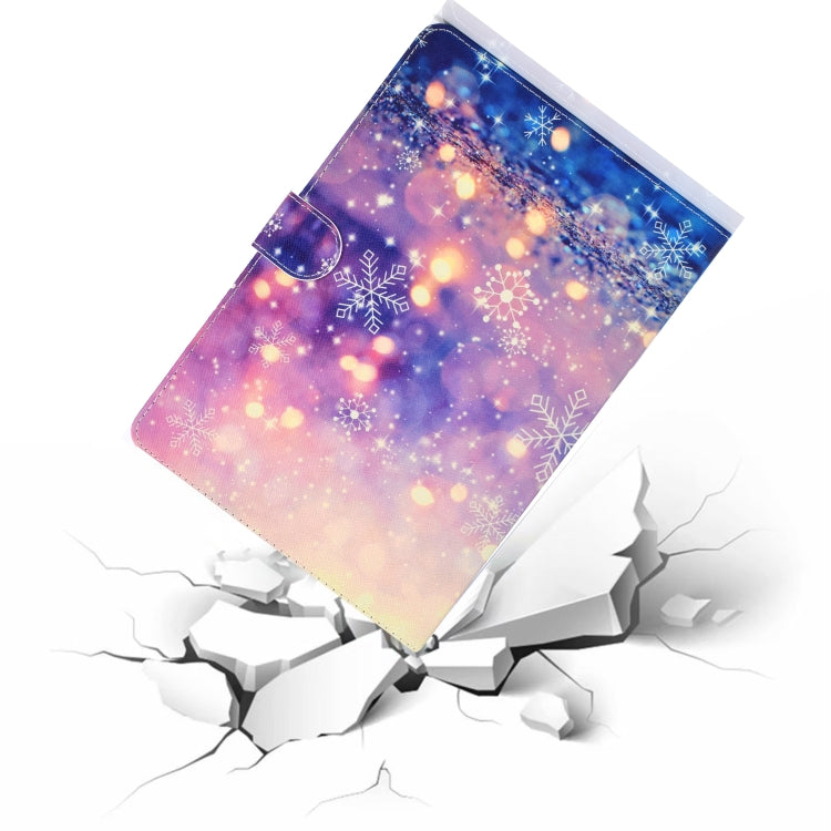For Amazon Kindle Fire 7 (2019) / (2017) / (2016) / (2015) Colored Drawing Pattern Horizontal Flip PU Leather Case with Holder & Card Slot & Sleep / Wake-up Function(Purple Quicksand) - free shipping - PMC TechLife - Order now!