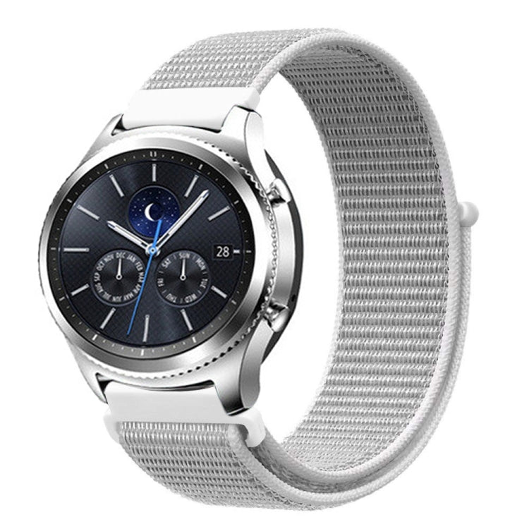 For Samsung Galaxy Watch 42mm Nylon Braided Watch Band(Seashell) - Watch Bands by PMC TechLife | Online Shopping South Africa | PMC TechLife | Buy Now Pay Later Mobicred