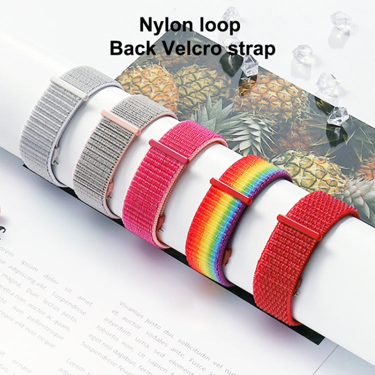 For Samsung Galaxy Watch 42mm Nylon Braided Watch Band(Seashell) - Watch Bands by PMC TechLife | Online Shopping South Africa | PMC TechLife | Buy Now Pay Later Mobicred
