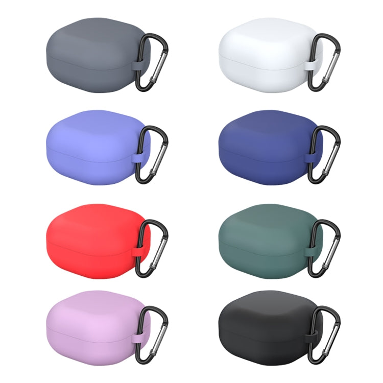 For New Samsung Galaxy Buds Live/Pro Solid Color Anti-fall Earphone Protective Case with Hook(Red) - free shipping - PMC TechLife - Order now!