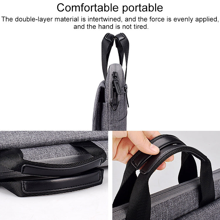 ST08 Handheld Briefcase Carrying Storage Bag without Shoulder Strap for 13.3 inch Laptop(Grey) - 13.3 inch by PMC TechLife | Online Shopping South Africa | PMC TechLife | Buy Now Pay Later Mobicred