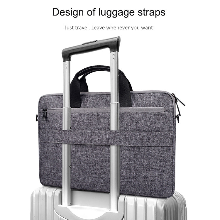 ST08 Handheld Briefcase Carrying Storage Bag without Shoulder Strap for 13.3 inch Laptop(Grey) - 13.3 inch by PMC TechLife | Online Shopping South Africa | PMC TechLife | Buy Now Pay Later Mobicred