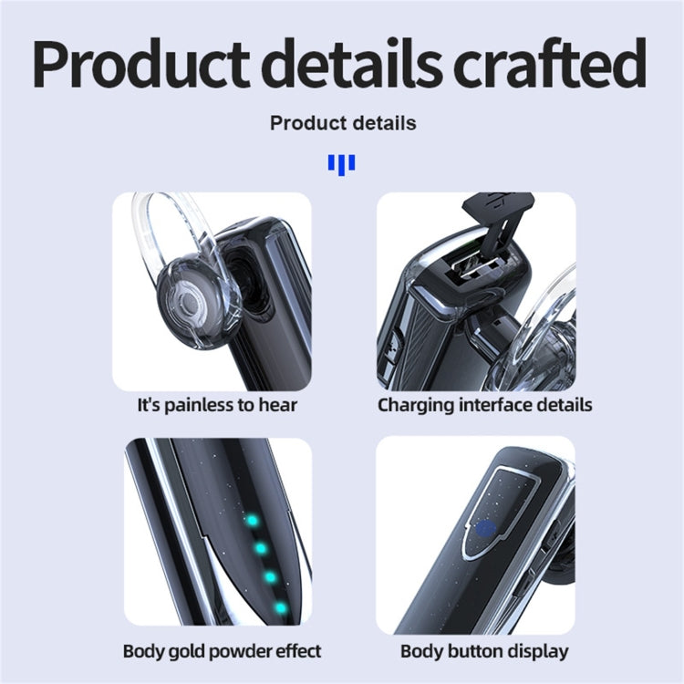 ME-3 Bluetooth 5.0 Business Style Touch Switch Bluetooth Earphone(Black) - Bluetooth Earphone by PMC Jewellery | Online Shopping South Africa | PMC Jewellery