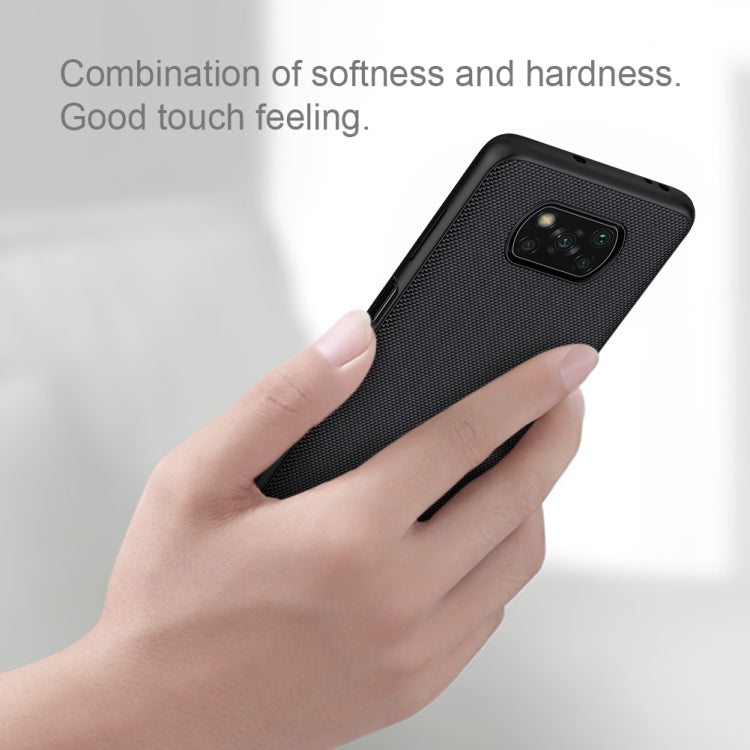 For Xiaomi Mi Poco X3 / NFC NILLKIN Shockproof TPU + PC Textured Protective Case(Black) - Xiaomi Cases by NILLKIN | Online Shopping South Africa | PMC Jewellery