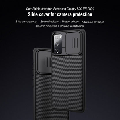 For Samsung Galaxy S20 FE NILLKIN Black Mirror Series PC Camshield Full Coverage Dust-proof Scratch Resistant Phone Case(Black) - Galaxy S20 FE Cases by NILLKIN | Online Shopping South Africa | PMC Jewellery