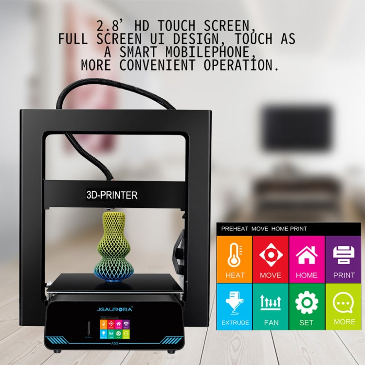 JGAURORA A5S Desktop High Precision Metal Plate Frame Three-Dimensional Physical 3D Printer - free shipping - PMC TechLife - Order now!