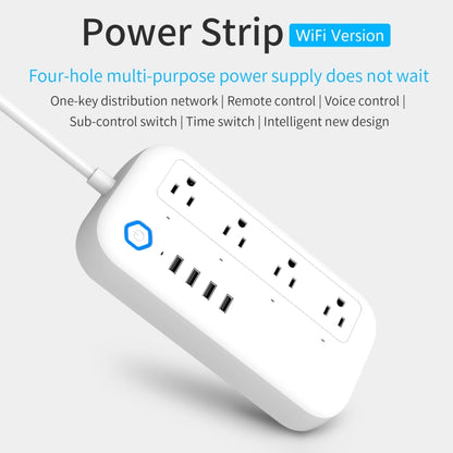 YPS11 Four Holes + 4 x USB Multi-purpose WiFi Smart Power Strip, US Plug - Smart Socket by PMC Jewellery | Online Shopping South Africa | PMC Jewellery