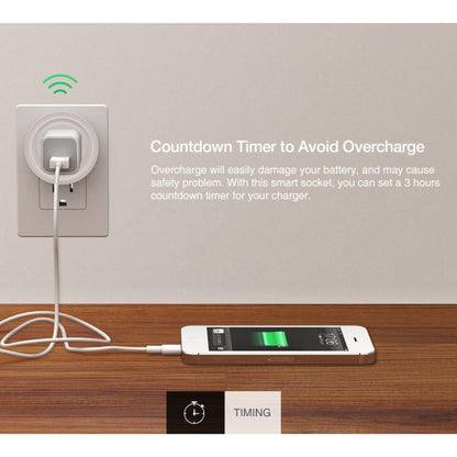 SA-003 10A Mini WiFi Plug Timing Smart Socket Works with Alexa & Google Home, AC 100-240V, US Plug - Smart Socket by PMC Jewellery | Online Shopping South Africa | PMC Jewellery
