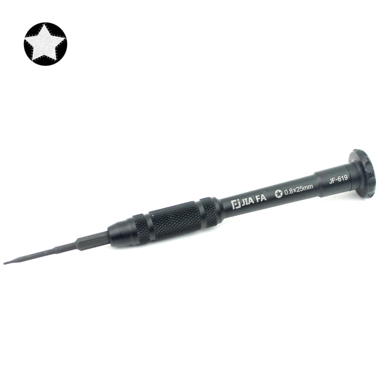 JIAFA JF-619-0.8 Pentalobe 0.8 x 30mm Screwdriver for iPhone Charging Port Screws(Black) - Screwdriver by PMC Jewellery | Online Shopping South Africa | PMC Jewellery