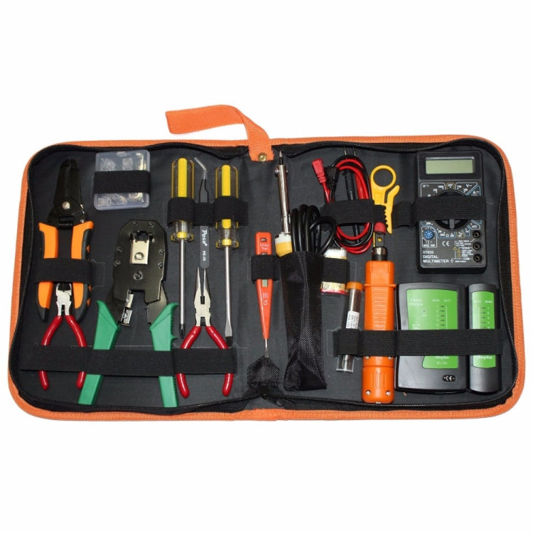 JAKEMY PS-P15 16 in 1 Professional LAN Network Kit Crimper Cable Wire Stripper Cutter Pliers Screwdriver Tool - Lan Cable and Tools by JAKEMY | Online Shopping South Africa | PMC Jewellery