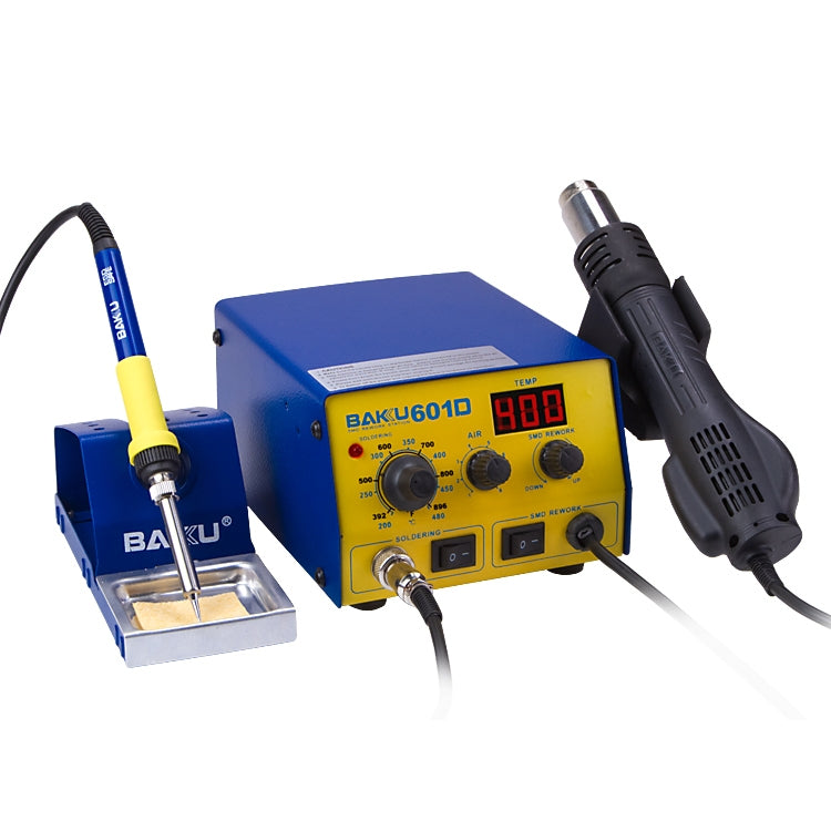 BAKU BK-601D AC 220V LED Display 2 in 1 Hot Air Gun Soldering Iron Soldering Station - Electric Soldering Iron by BAKU | Online Shopping South Africa | PMC Jewellery | Buy Now Pay Later Mobicred