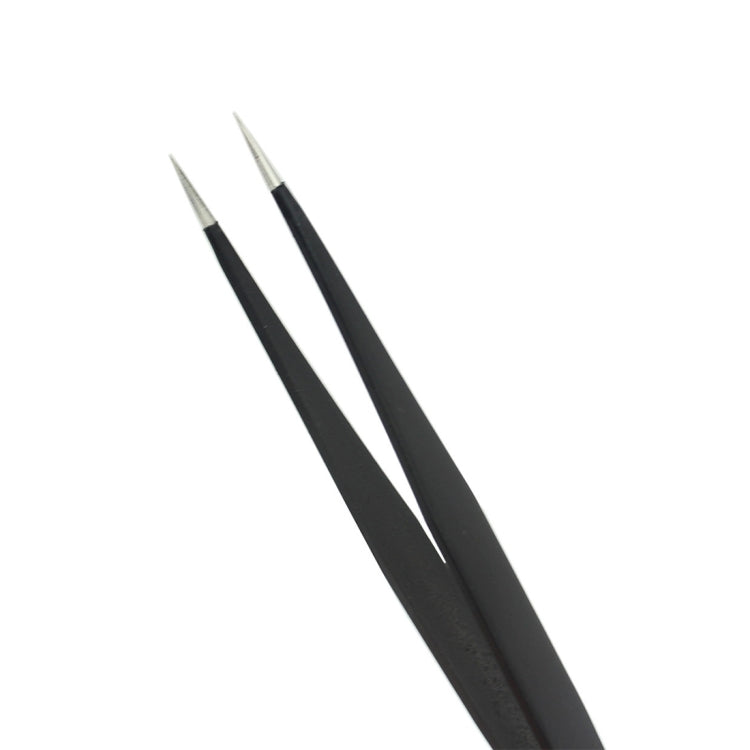 JIAFA JF-603 Straight Tip Tweezers (Black) - Tweezers by JIAFA | Online Shopping South Africa | PMC TechLife