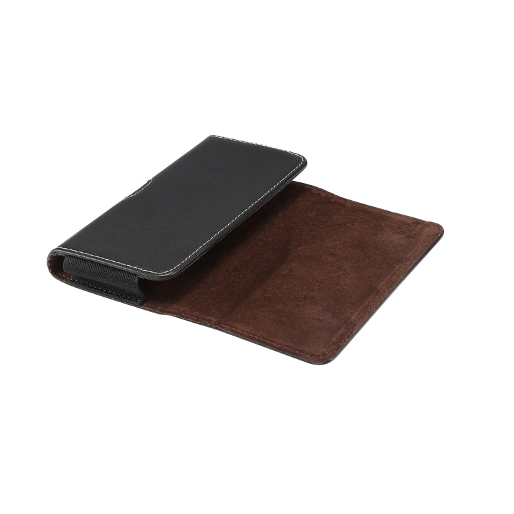 Men Lambskin Texture Multi-functional Universal Mobile Phone Waist Pack Leather Case for 6.9 Inch or Below Smartphones(Black) - Huawei Cases by PMC TechLife | Online Shopping South Africa | PMC TechLife