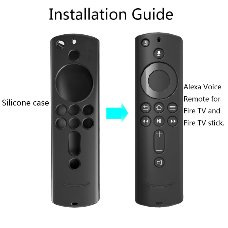 Non-slip Texture Washable Silicone Remote Control Cover for Amazon Fire TV Remote Controller (Red) - Remote Control Covers by PMC TechLife | Online Shopping South Africa | PMC TechLife