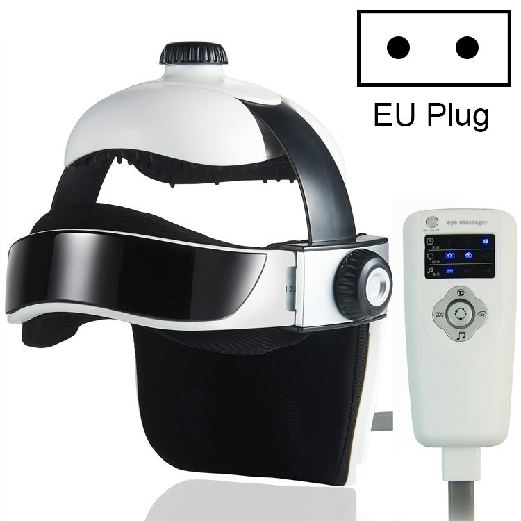 Electronic Air Pressure Head Massager, Relaxed Music Helmet Massager, EU Plug - Massage & Relaxation by PMC Jewellery | Online Shopping South Africa | PMC Jewellery