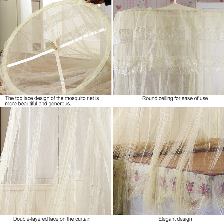 Household Circular Suspended Ceiling Mosquito Net Princess Tents(White) - Mosquito Nets by PMC TechLife | Online Shopping South Africa | PMC TechLife | Buy Now Pay Later Mobicred