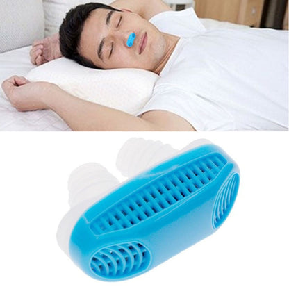 2 in 1 ABS Silicone Anti Snoring Air Purifier (Blue) - Anti Snoring Tools by PMC Jewellery | Online Shopping South Africa | PMC Jewellery