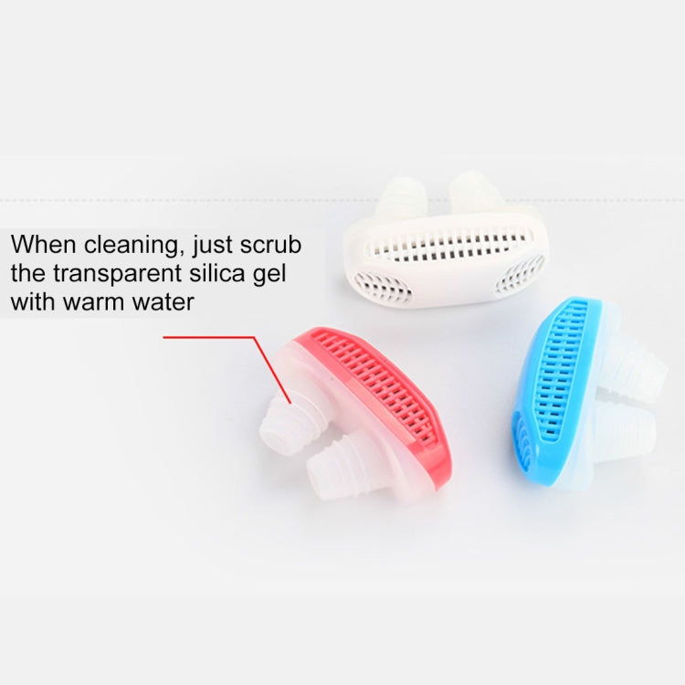 2 in 1 ABS Silicone Anti Snoring Air Purifier (Blue) - Anti Snoring Tools by PMC TechLife | Online Shopping South Africa | PMC TechLife