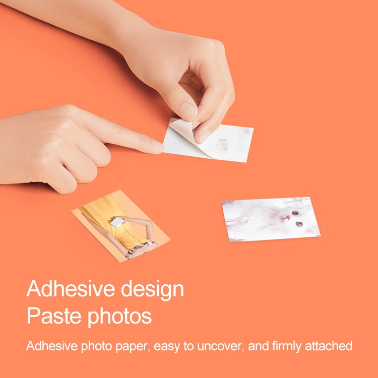 50 PCS Original Xiaomi Print Photographic Paper Paste Paper for Xiaomi Pocket Photo Printer - free shipping - PMC TechLife - Order now!
