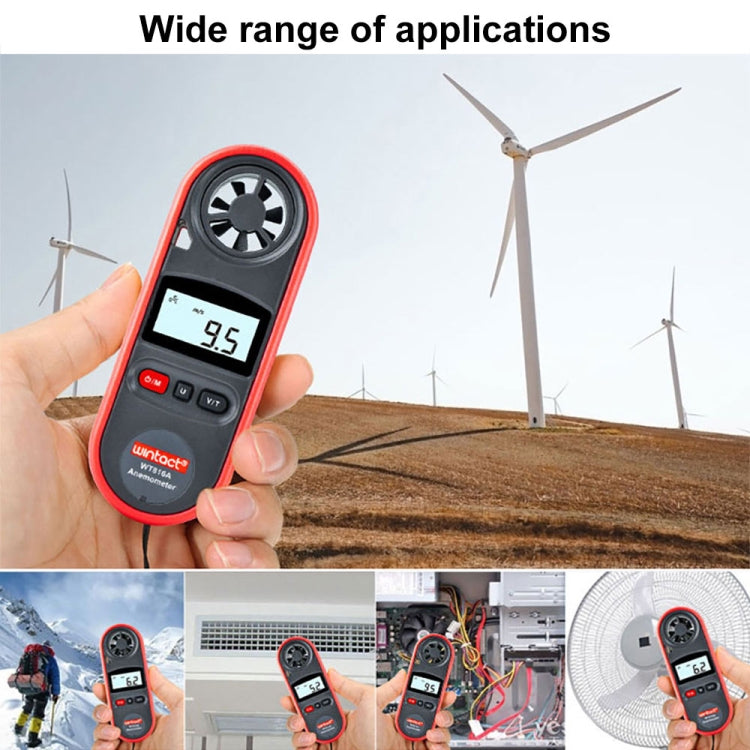 Wintact WT816A Digital Electronic Thermometer Anemometer - Tachometers & Anemometer by Wintact | Online Shopping South Africa | PMC TechLife | Buy Now Pay Later Mobicred