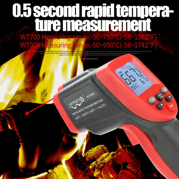 Wintact WT900 -50 Degree C~950 Degree C Handheld Portable Outdoor Non-contact Digital Infrared Thermometer - Thermostat & Thermometer by Wintact | Online Shopping South Africa | PMC TechLife | Buy Now Pay Later Mobicred
