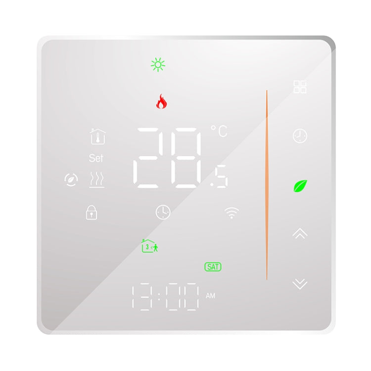 BHT-006GBLW 95-240V AC 16A Smart Home Heating Thermostat for EU Box, Control Electric Heating with Only Internal Sensor & External Sensor & WiFi Connection (White) - Thermostat & Thermometer by PMC TechLife | Online Shopping South Africa | PMC TechLife
