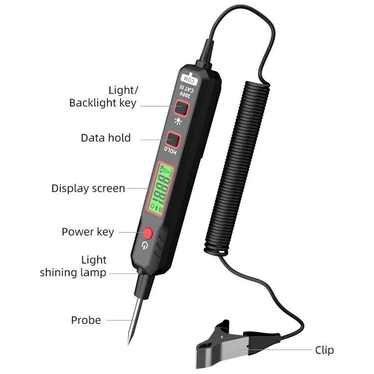 HABOTEST HT86A Car Digital Display Circuit Test Pen - free shipping - PMC TechLife - Order now!