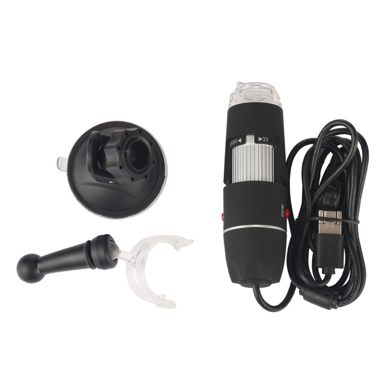 1600X Magnifier HD 0.3MP Image Sensor 2 in 1 USB Digital Microscope with 8 LED & Professional Stand - Digital Microscope by PMC TechLife | Online Shopping South Africa | PMC TechLife | Buy Now Pay Later Mobicred