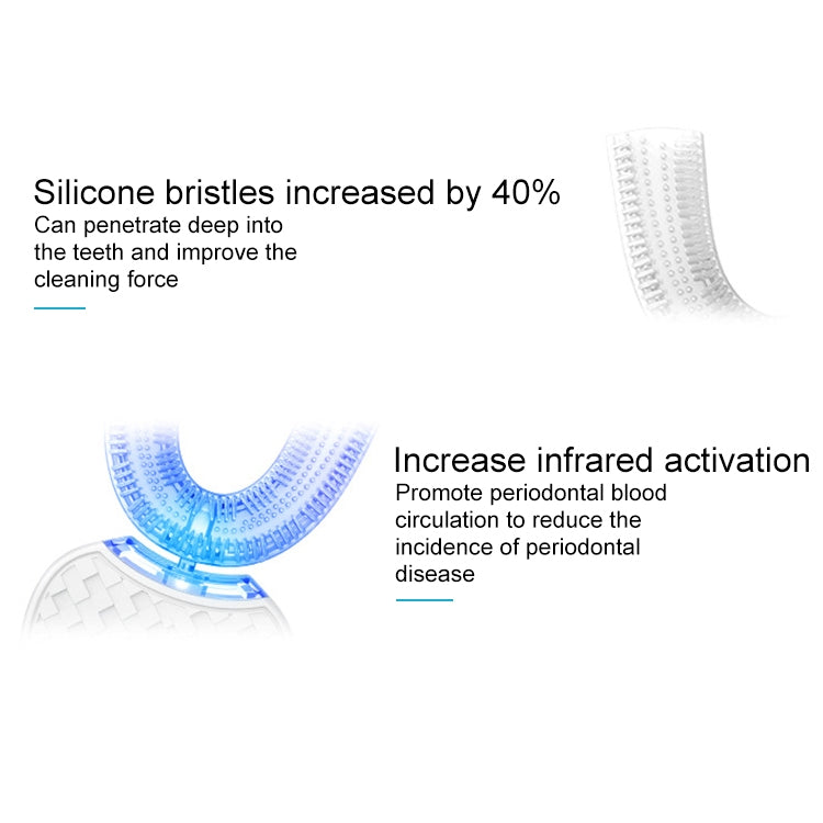 Vwhite 3 Cleaning Modes Silicone Electric Automatic Beauty Tooth Instrument(Black) - Teeth Whitening by PMC TechLife | Online Shopping South Africa | PMC TechLife | Buy Now Pay Later Mobicred