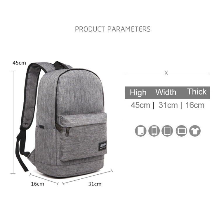 Universal Multi-Function Oxford Cloth Laptop Shoulders Bag Backpack with External USB Charging Port, Size: 45x31x16cm, For 15.6 inch and Below Macbook, Samsung, Lenovo, Sony, DELL Alienware, CHUWI, ASUS, HP(Blue) - Backpack by PMC Jewellery | Online Shopping South Africa | PMC Jewellery