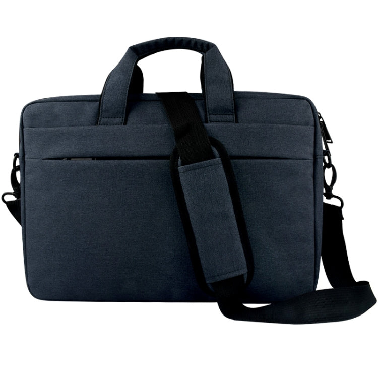 Breathable Wear-resistant Thin and Light Fashion Shoulder Handheld Zipper Laptop Bag with Shoulder Strap, For 15.6 inch and Below Macbook, Samsung, Lenovo, Sony, DELL Alienware, CHUWI, ASUS, HP (Navy Blue) - 15.6 - 17 inch by PMC Jewellery | Online Shopping South Africa | PMC Jewellery