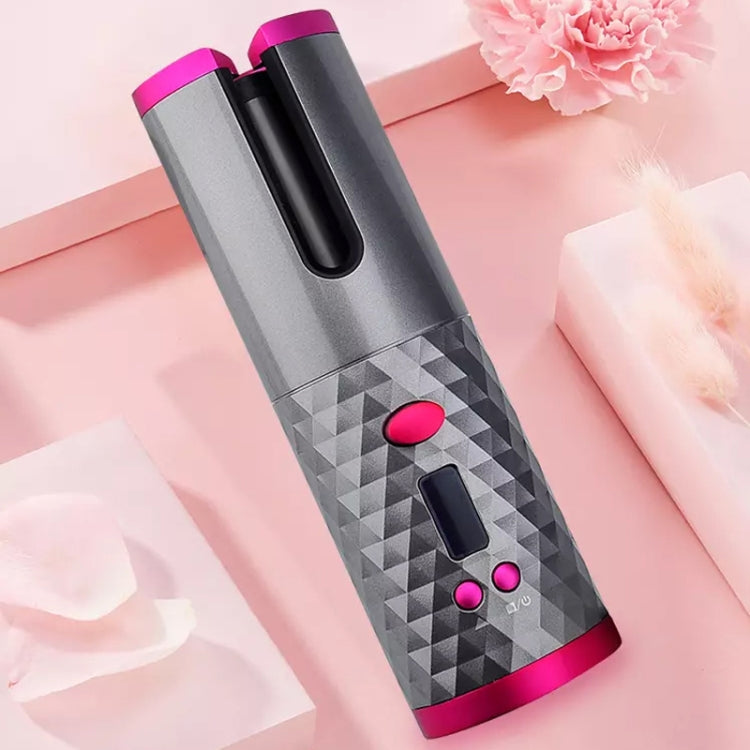 USB Charging Automatic Hair Curler Portable Mini Wireless Multi-function Curling Iron with LCD Display (Pink) - Hair Curler by PMC TechLife | Online Shopping South Africa | PMC TechLife