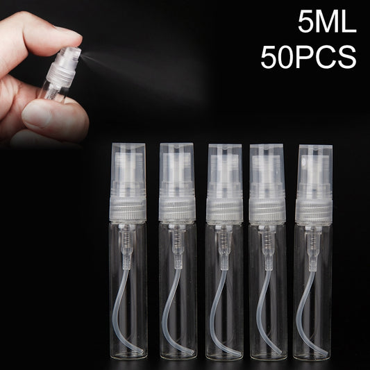 50 PCS Perfume Bottle Spray Bottle Perfume Bottle Empty Bottle, Capacity:5ML (Transparent) - Cosmetics bottle by PMC Jewellery | Online Shopping South Africa | PMC Jewellery