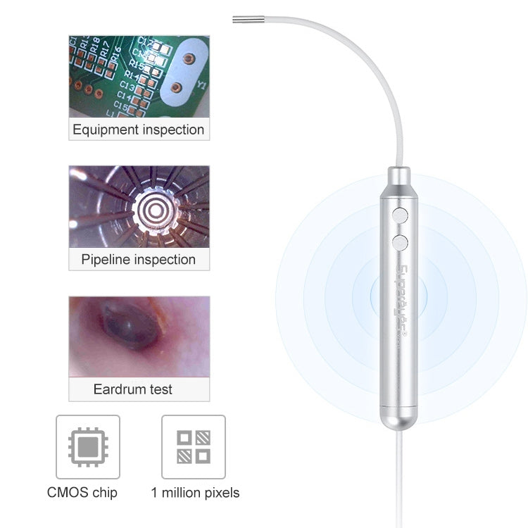 Supereyes Y001 Ear Mite Mouth Electronic Digital Fixed Focus Endoscope - Ear Care Tools by Supereyes | Online Shopping South Africa | PMC Jewellery | Buy Now Pay Later Mobicred