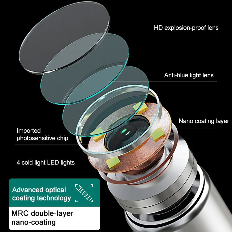 Supereyes Y009 Visual Ear Pick Acne Cleaning Microscopic Magnifying Mirror Endoscope - free shipping - PMC TechLife - Order now!