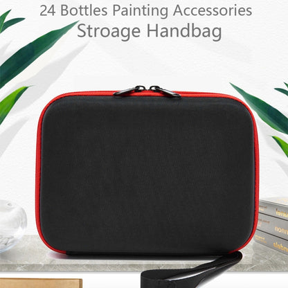 24 Bottles Diamond Painting Accessories Container Storage Bag Box Carry Case Diamond Embroidery Tools Handbag, without Bottles - Storage Boxes by PMC Jewellery | Online Shopping South Africa | PMC Jewellery