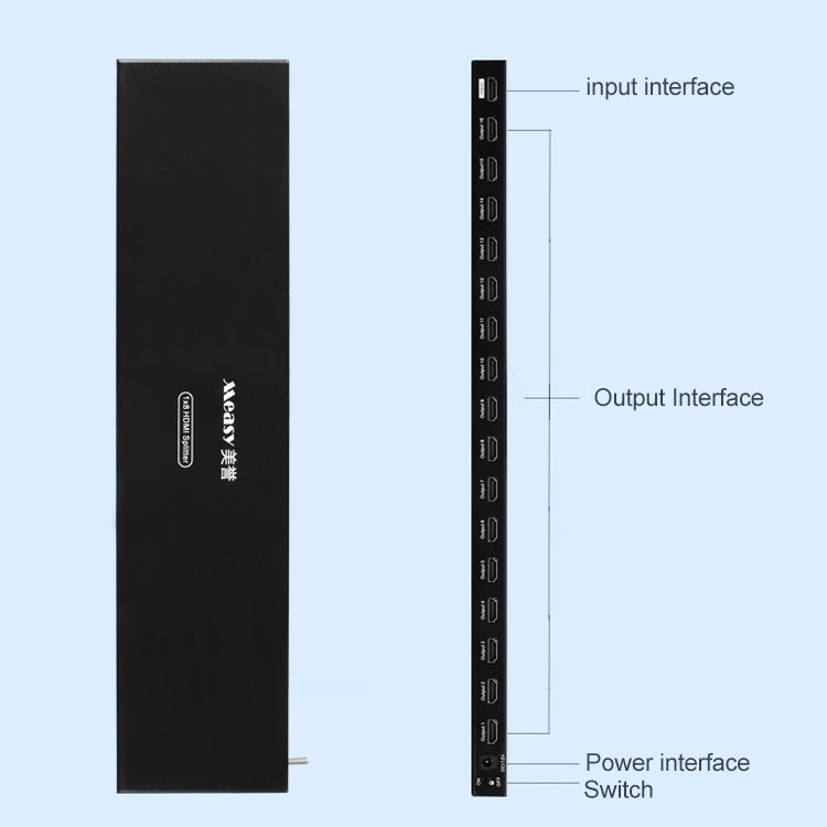 Measy SPH116 1 to 16 4K HDMI 1080P Simultaneous Display Splitter(UK Plug) - Splitter by Measy | Online Shopping South Africa | PMC Jewellery | Buy Now Pay Later Mobicred