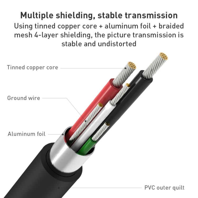 9572A USB Power Supply USB-C/Type-C to HDMI 4K Aluminum Alloy Cable, Length: 1.8m(Black) - Converter & Adapter by PMC Jewellery | Online Shopping South Africa | PMC Jewellery